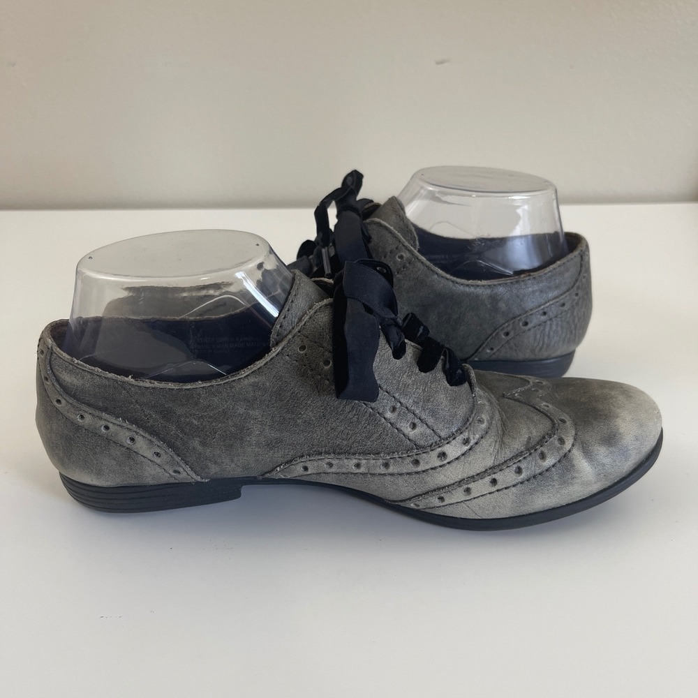 Born Kika Oxford Shoe 8.5 Leather Wingtip Academia Grunge Victorian Goth Cottage - Picture 5 of 9
